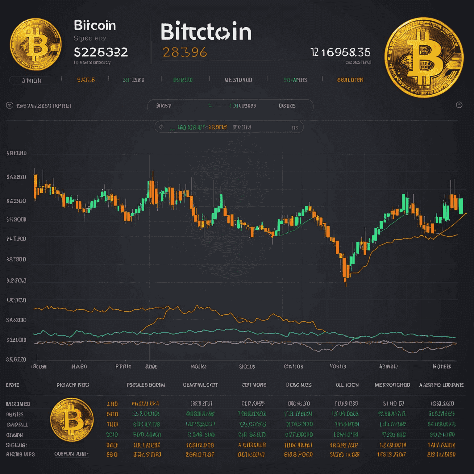 Eine Grafik, die den Preisverlauf von Bitcoin über die Jahre zeigt, mit Hervorhebung wichtiger Meilensteine in der Geschichte der Kryptowährung